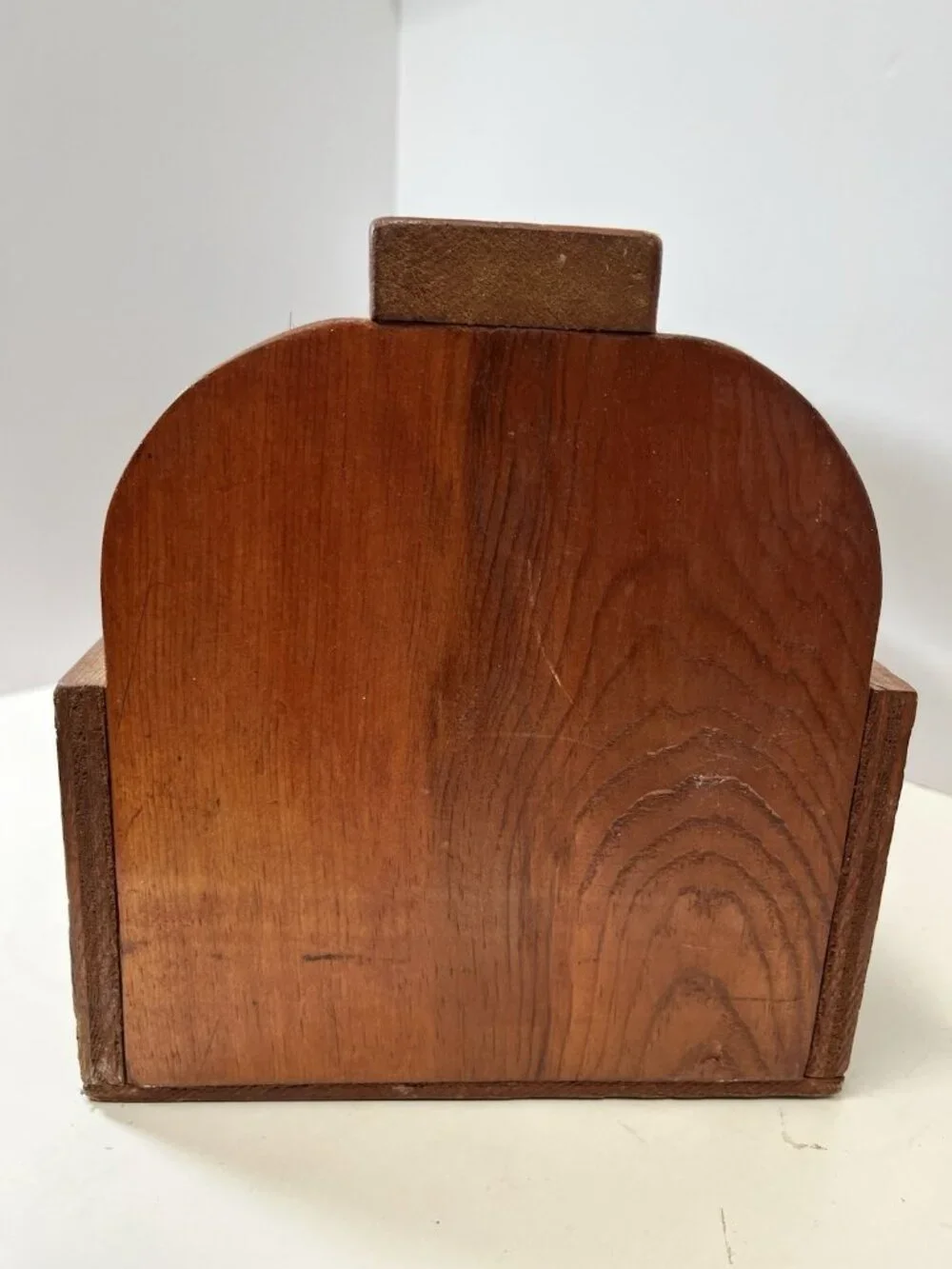 Vintage Wood Shoeshine Tool Box Storage Caddy Handle Handmade Primitive